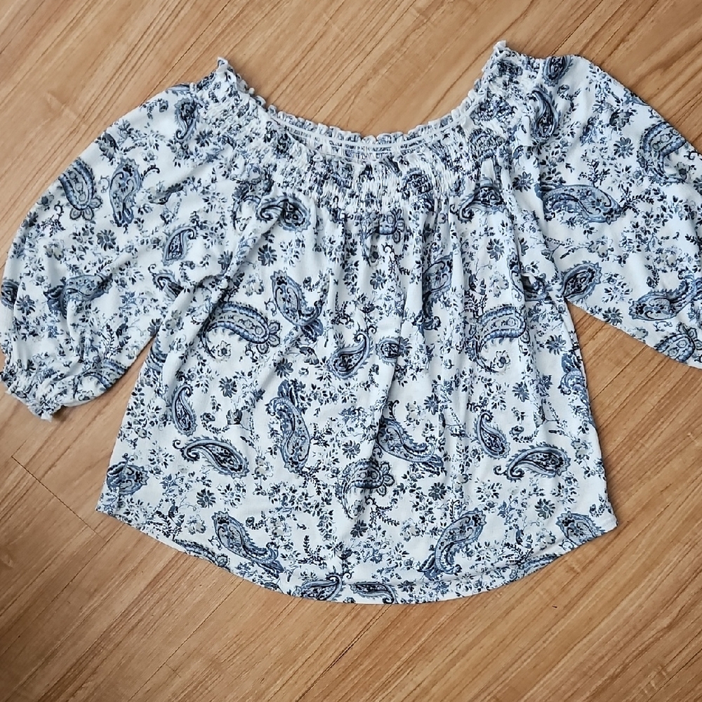Women's Loose Fit Pattered Shirt Size Large